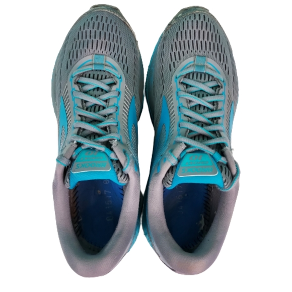 Brooks Ghost 10 running shoes,   women's size 9.5B, teal and grey - Picture 9 of 10